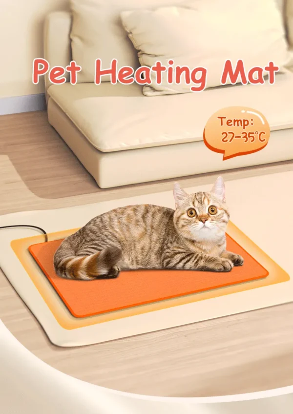 Pet Heating Pad Consistent Temperature Mat Scratch-Resistant Durable Cat Warm Electric Safe