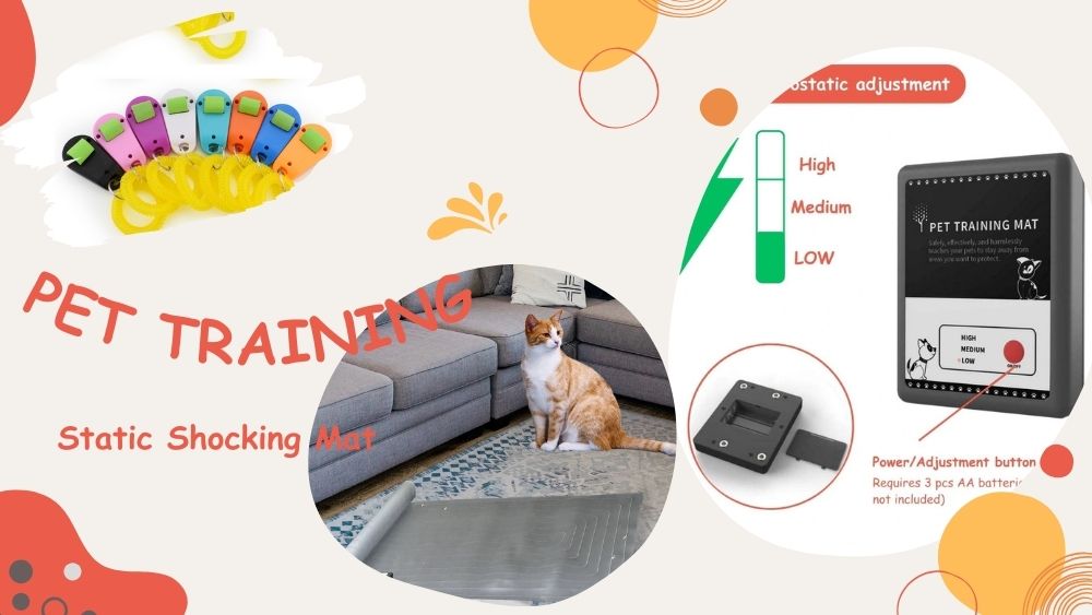 Pet electronic training and deterrent mat Cat anti-scratch mat Dog isolation mat Static electric blanket Kitten static mat Three-level adjustment Safe